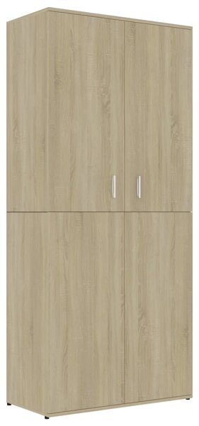 Shoe Cabinet Sonoma Oak 80x39x178 cm Engineered Wood