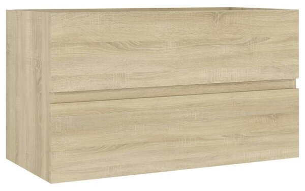 Sink Cabinet Sonoma Oak 80x38.5x45 cm Engineered Wood