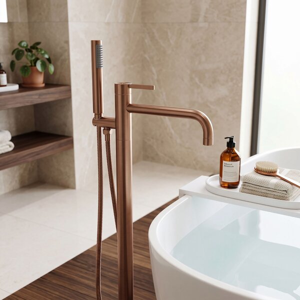 Free-standing faucet Rea Foster Brush Copper
