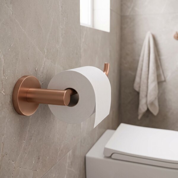 Toilet paper holder 5609 Leo Brush Copper