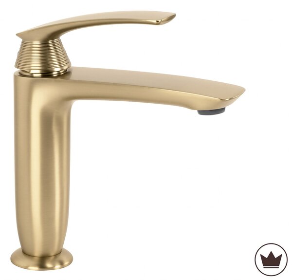 Bathroom faucet PREMIUM Rea Como Brush Gold Low