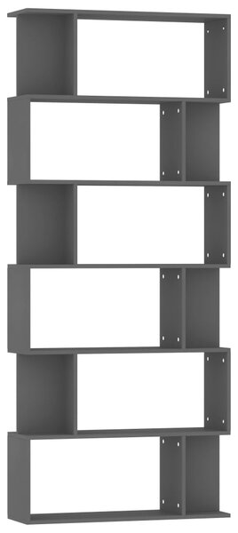 Book Cabinet/Room Divider Black 80x24x192 cm Engineered Wood