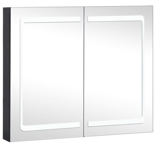 LED Bathroom Mirror Cabinet 80x12.2x68 cm