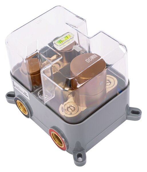 Built-in shower set Rea LUNGO COPPER BRUSH BOX