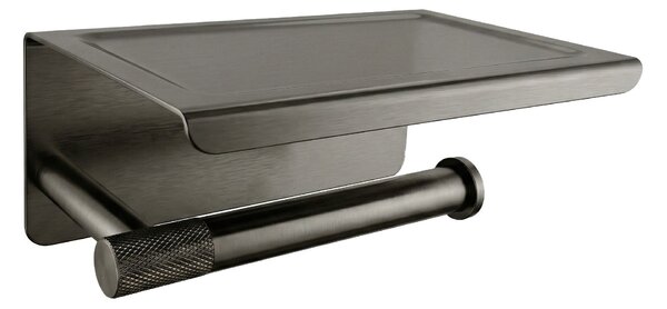 Toilet paper holder with shelf 6613 Modern Titan