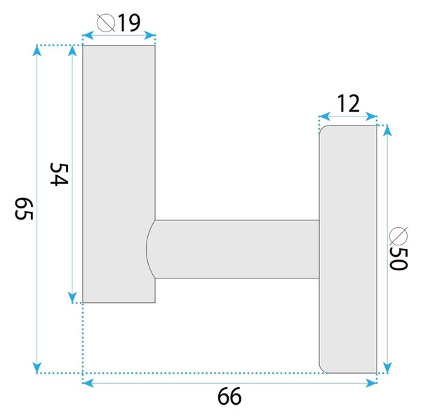 Bathroom hanger 6606 Modern Gold