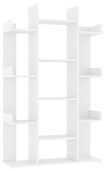 Book Cabinet White 86x25.5x140 cm Engineered Wood