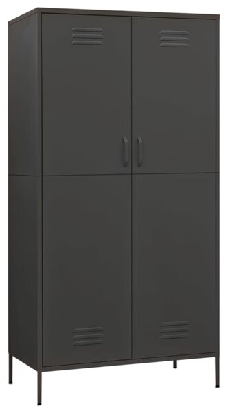 Wardrobe Anthracite 90x50x180 cm Steel