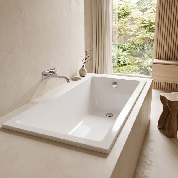 Built-in acrylic bathtub Rea Catania 180