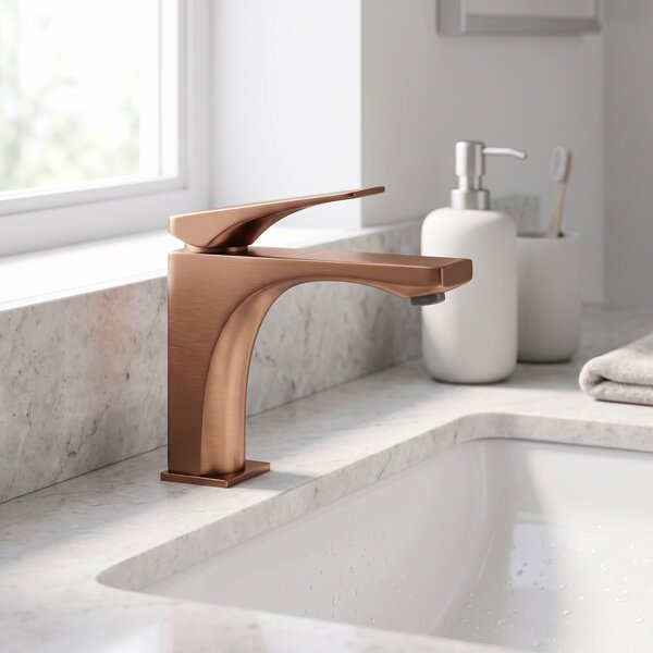 Bathroom faucet PREMIUM Rea Joe Brush Copper low