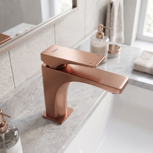 Bathroom faucet PREMIUM Rea Joe Brush Copper low