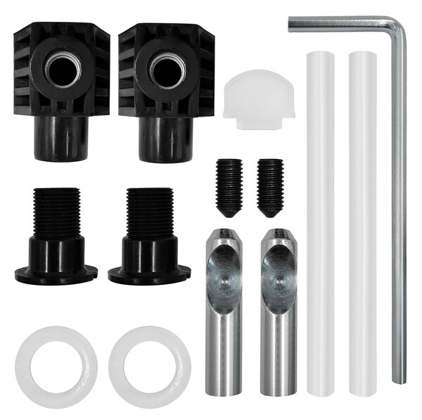 Toilet bowl mounting kit