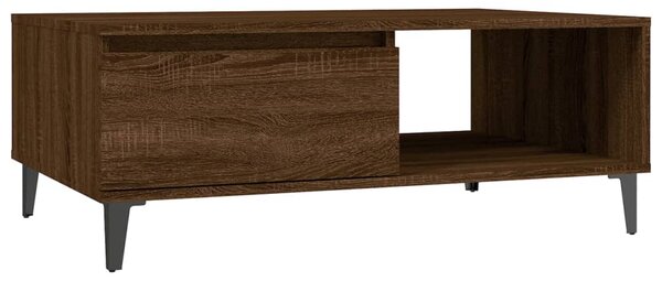 Coffee Table Brown Oak 90x60x35 cm Engineered Wood