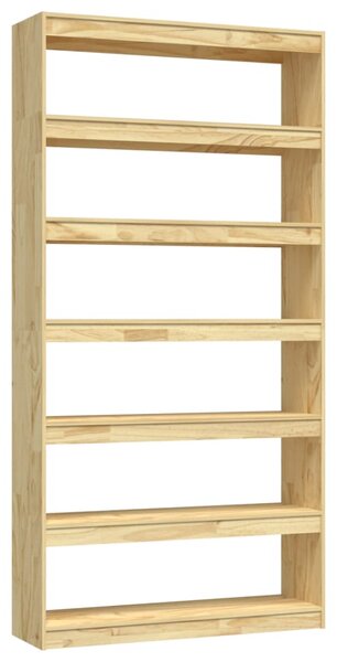 Book Cabinet/Room Divider 100x30x200 cm Solid Pinewood