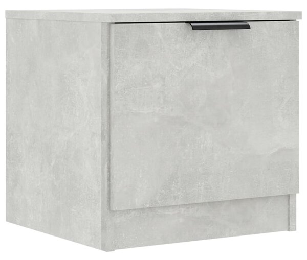 Bedside Cabinet Concrete Grey 40x39x40 cm