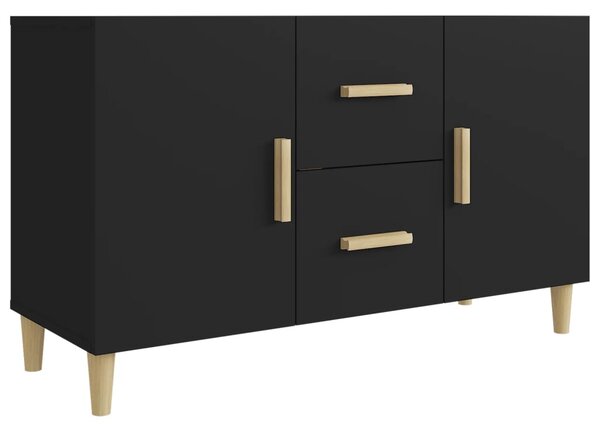 Sideboard Black 100x36x60 cm Engineered Wood