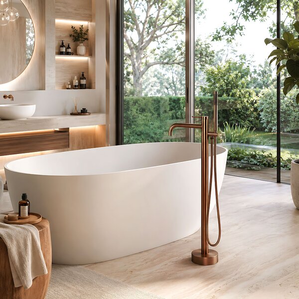 Free-standing faucet Rea Clif Brush Copper