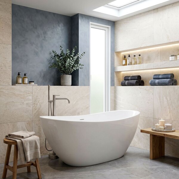Free-standing faucet Rea Clif Brush Nickel