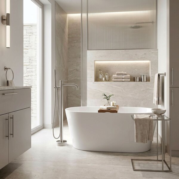 Free-standing faucet Rea Clif Brush Nickel
