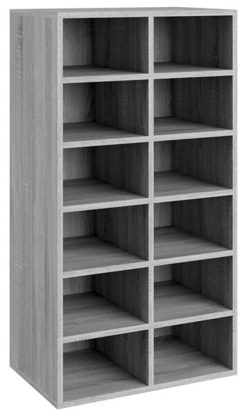 Shoe Rack Grey Sonoma 54x34x100.5 cm Engineered Wood