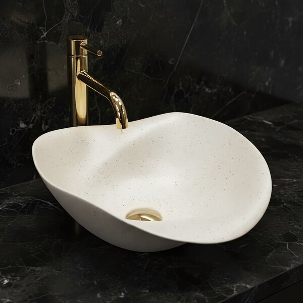 Ceramic Countertop Basin REA HM-34B Handmade ART