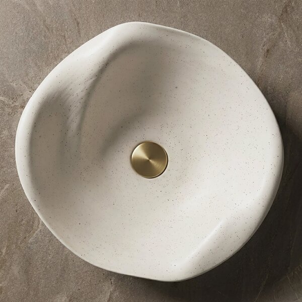Ceramic Countertop Basin REA HM-34B Handmade ART