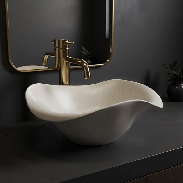 Ceramic Countertop Basin REA HM-35B Handmade ART
