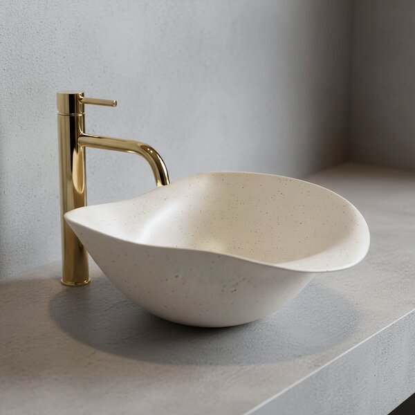 Ceramic Countertop Basin REA HM-34B Handmade ART