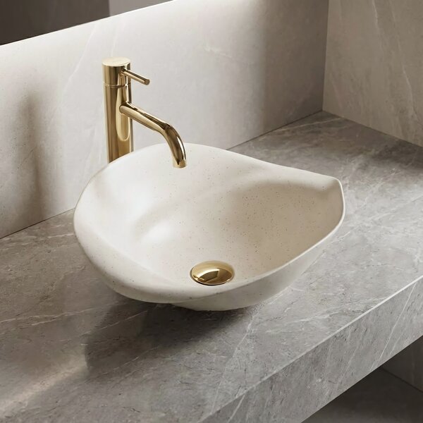 Ceramic Countertop Basin REA HM-34B Handmade ART