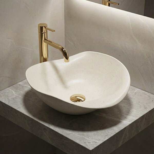 Ceramic Countertop Basin REA HM-34B Handmade ART