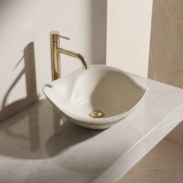 Ceramic Countertop Basin REA HM-35B Handmade ART