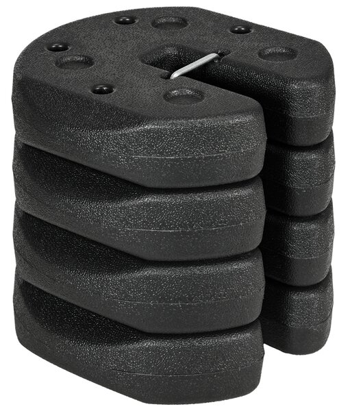 Outsunny Gazebo Leg Weights Set of 4, 12KG Weights with Reinforce Pins & Carry Belt for Canopies Marquees Tents Aosom UK