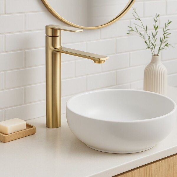 Bathroom faucet REA Storm GOLD BRUSH High