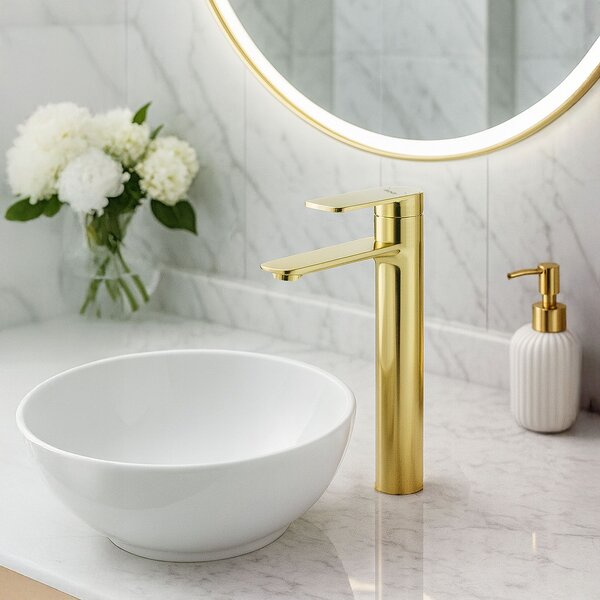 Bathroom faucet REA Storm Gold High