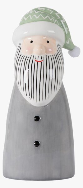 Scandi Santa Decoration in Grey Large