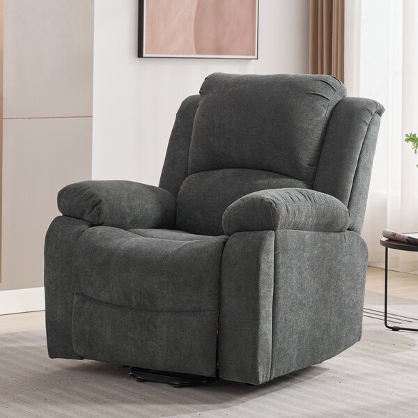 Power Massage Lift Recliner Chair with Heat and Vibration for Elderly, Heavy Duty Reclining Mechanism with Pockets and Cup Holders, Grey Aosom.UK