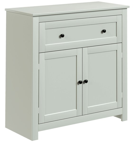 HOMCOM Sideboard Storage Cabinet, Modern Kitchen Cupboard with Adjustable Shelf, Drawer and Double Doors, Green