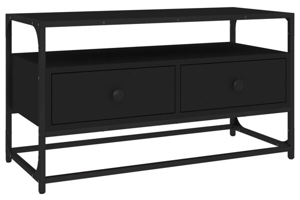 TV Cabinet Black 80x35x45 cm Engineered Wood