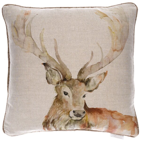 Voyage Maison Gregor Digitally Printed Feather Filled Cushion 50cm x 50cm Linen