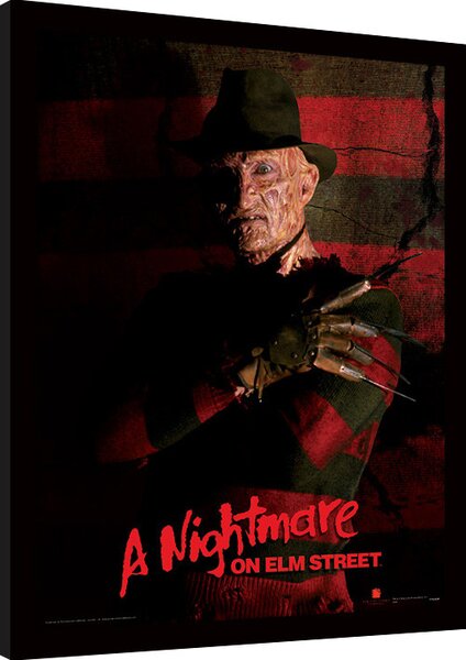 Framed poster A Nightmare On Elm Street - Freddy Krueger