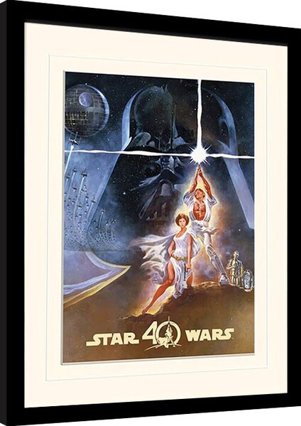 Framed poster Star Wars 40th Anniversary - New Hope Art