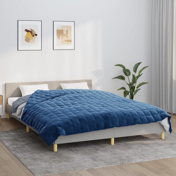 Weighted Blanket Blue 220x240 cm King 11 kg Fabric