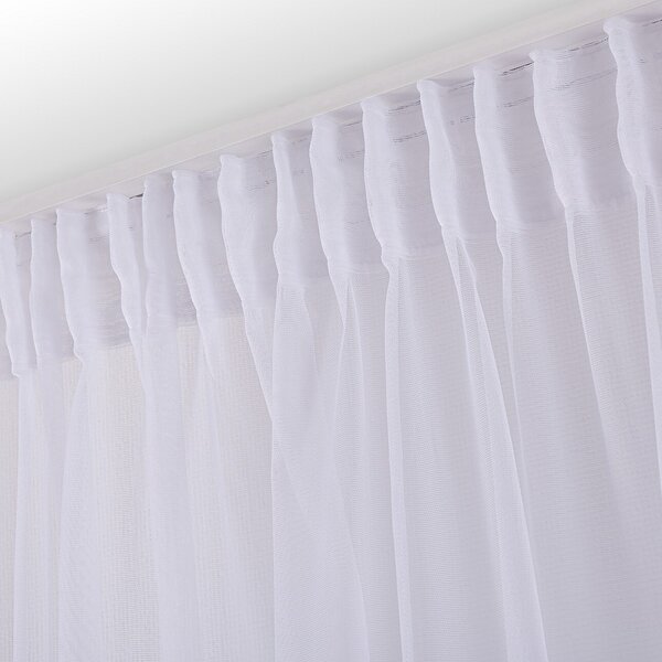 Pencil pleat voile/net curtain