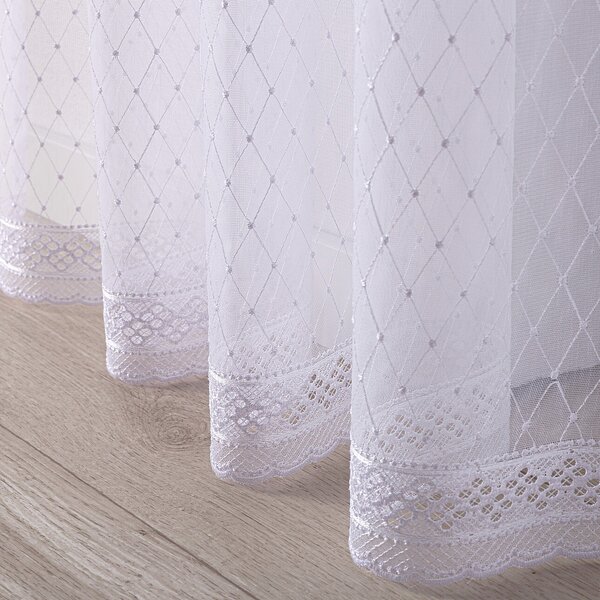 Pencil pleat voile/net curtain