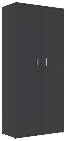 Shoe Cabinet Grey 80x39x178 cm Engineered Wood