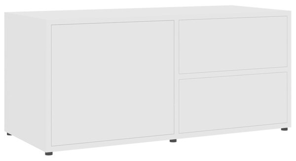 TV Cabinet White 80x34x36 cm Engineered Wood