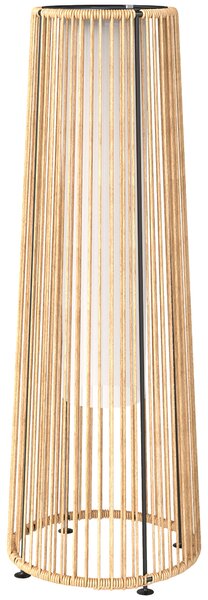 Outsunny Patio Garden Solar Powered Lights Woven Resin Wicker Lantern Auto On/Off