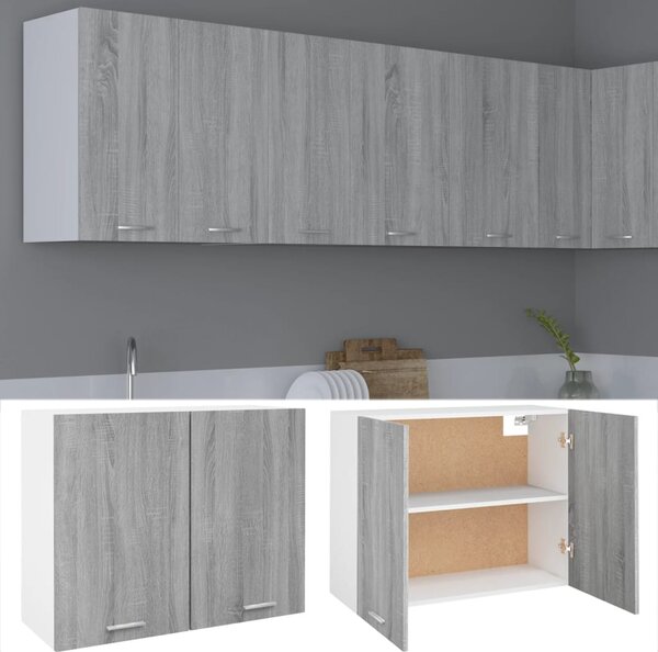 Hanging Cabinet Grey Sonoma 80x31x60 cm Engineered Wood