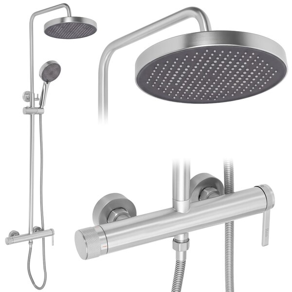 Shower set Rea Grace Brush Nickel