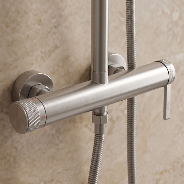 Shower set Rea Grace Brush Nickel
